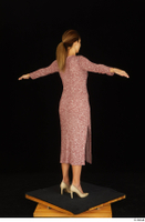 Amal dressed high heels red dress standing t poses whole body 0006.jpg